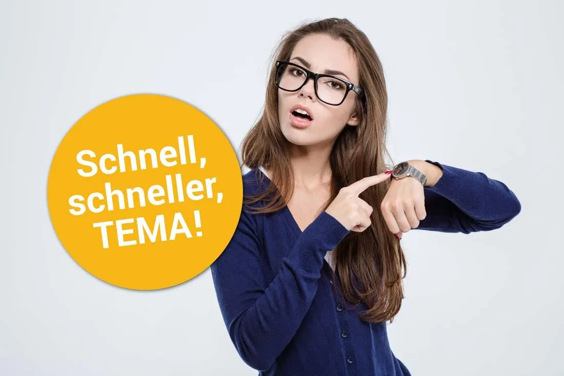 Tema Transport Kurierdienst Pünktlichkeit