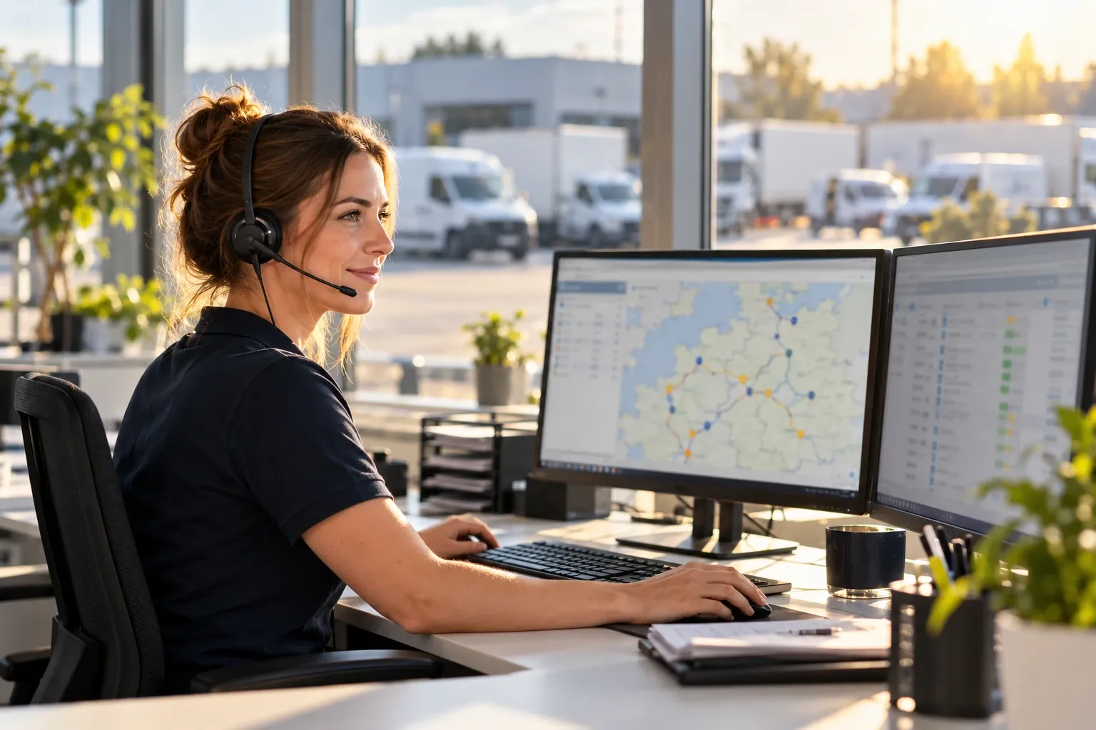 Disposition von TEMA Transport am Bildschirm